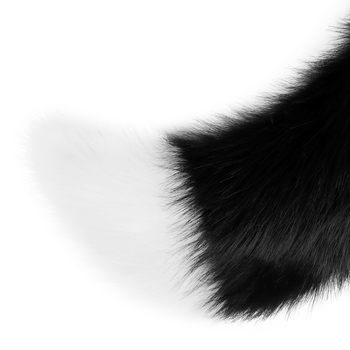 Σετ cosplay: αυτιά αλεπούς σε κορδέλα για το κεφάλι και ουρά, από βελούδινο ύφασμα, χειροποίητο, unisex, γλυκό στιλ