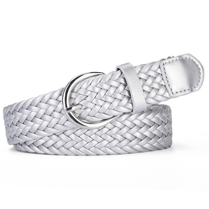 PU diržas su lydinio sagtimi, be skylės, plotis 2–4 cm, megztas vintage dizainas, universalus euro–amerikietiškas stilius