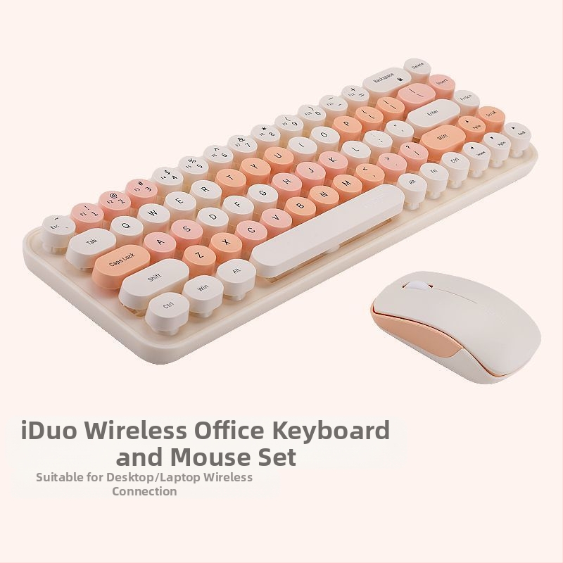 Nyúl témájú vezeték nélküli billentyűzet és egér szett, USB billentyűzet és USB egér, optikai 2000 DPI szenzor, ergonomikus kialakítás