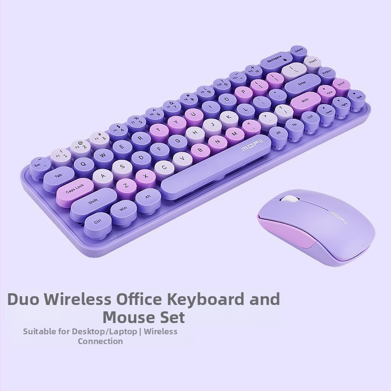 Nyúl témájú vezeték nélküli billentyűzet és egér szett, USB billentyűzet és USB egér, optikai 2000 DPI szenzor, ergonomikus kialakítás