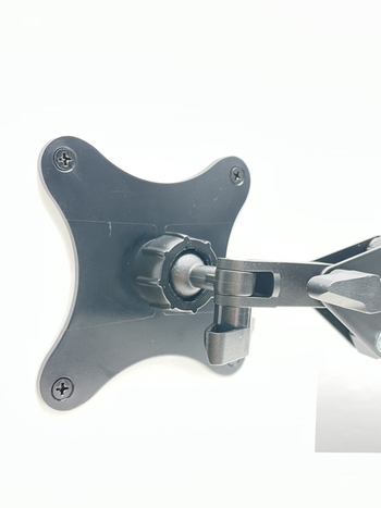 Μοντέλο 002 Φορητή βάση οθόνης με μηχανικό βραχίονα και επέκταση VESA, οριζόντια/κάθετη στήριξη σε επιφάνεια εργασίας, μεταλλική κατασκευή