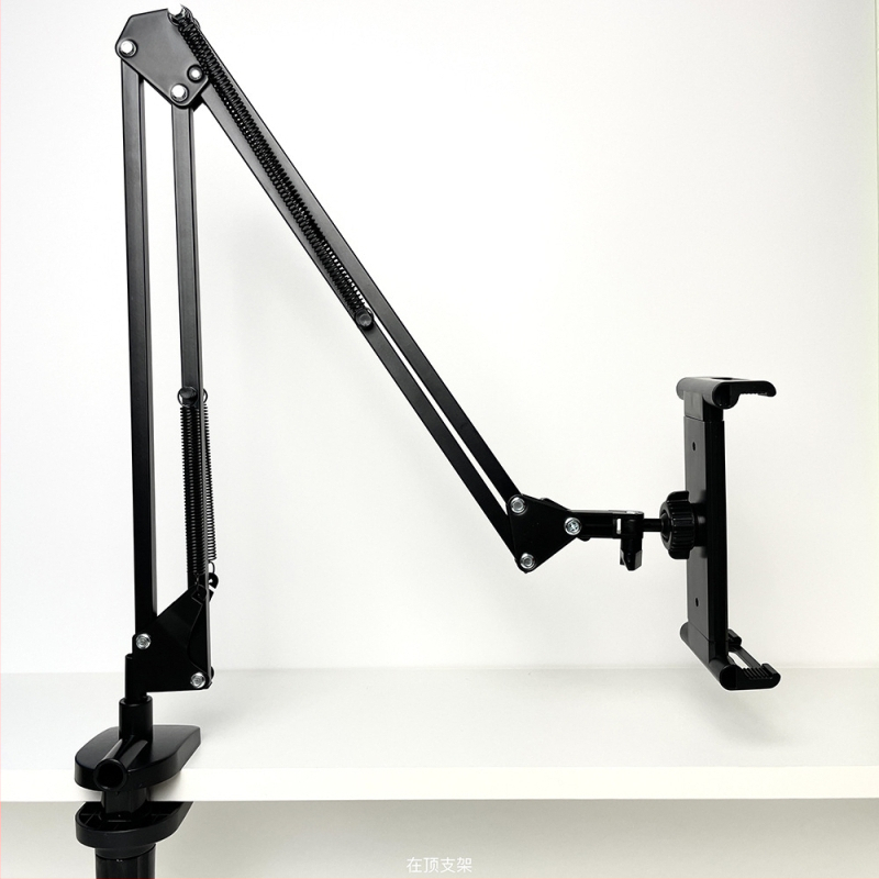 Μοντέλο 002 Φορητή βάση οθόνης με μηχανικό βραχίονα και επέκταση VESA, οριζόντια/κάθετη στήριξη σε επιφάνεια εργασίας, μεταλλική κατασκευή