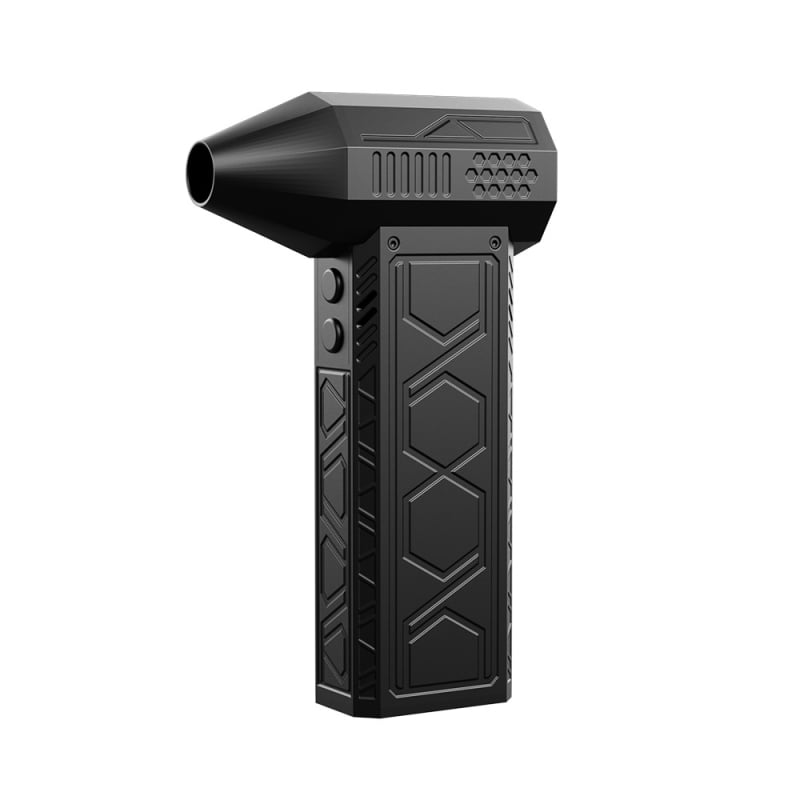 Ръчен преносим електрически турбо вентилатор с безчетков двигател, 6 лопатки, Li-Po батерия 6000mAh, 4 скорости, прахово издухване