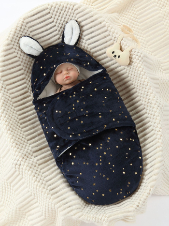 Zīdaiņu iesaiņošanas sega: flanelis, karikatūru raksts, pavasaris–rudens–ziema, Drošības klase A