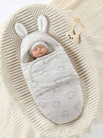 Κουβέρτα αγκαλιάς για νεογέννητα: φλανέλ, μοτίβο καρτούν, κατάλληλη για άνοιξη, φθινοπωρο και χειμώνα, Ασφάλεια Τάξης Α