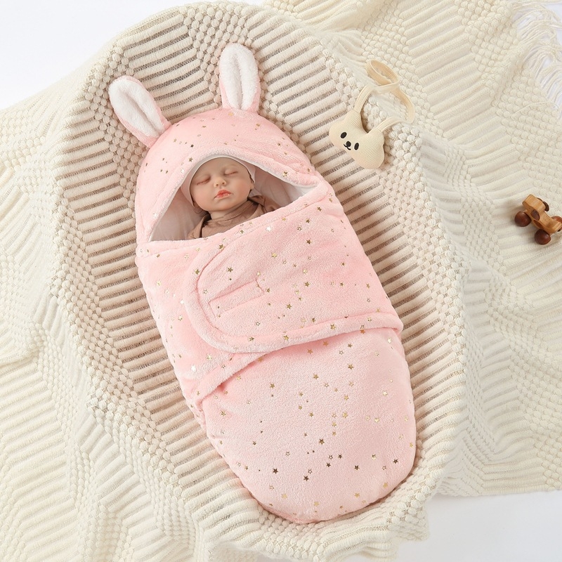 Zīdaiņu iesaiņošanas sega: flanelis, karikatūru raksts, pavasaris–rudens–ziema, Drošības klase A