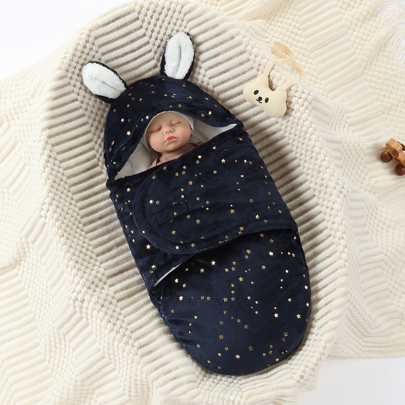 Zīdaiņu iesaiņošanas sega: flanelis, karikatūru raksts, pavasaris–rudens–ziema, Drošības klase A