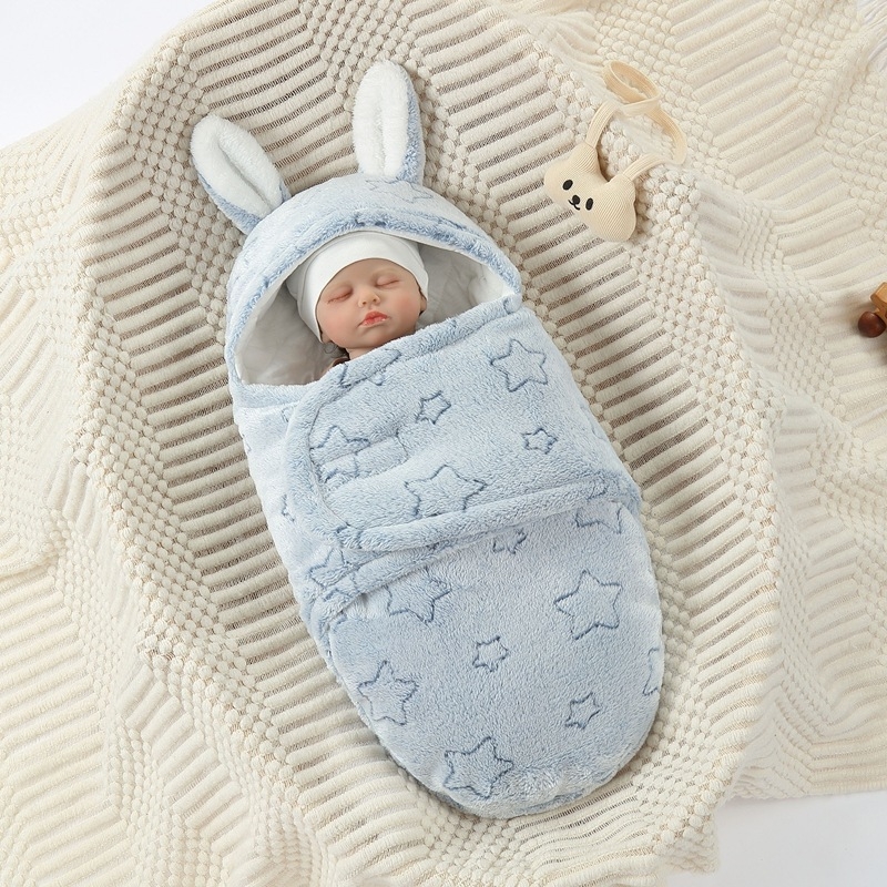 Zīdaiņu iesaiņošanas sega: flanelis, karikatūru raksts, pavasaris–rudens–ziema, Drošības klase A