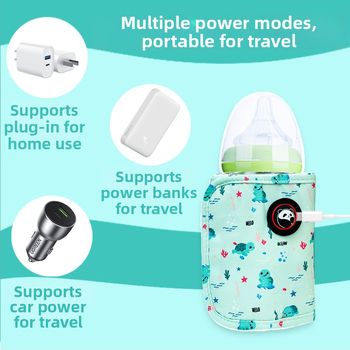Φορητό Κάλυμμα Θερμαντήρα Μπιμπερό — USB/TYPE-C, 5V/2A, 10W, πολυεστερικό, με καλώδιο δεδομένων