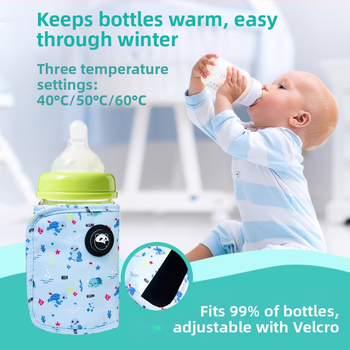 Φορητό Κάλυμμα Θερμαντήρα Μπιμπερό — USB/TYPE-C, 5V/2A, 10W, πολυεστερικό, με καλώδιο δεδομένων