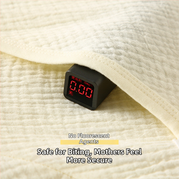 Νεογέννητο φορμάκι από βαμβακερή γάζα, μακριά μανίκια, διαγώνιο κλείσιμο, λεπτό ανάλαφρο σχέδιο για καλοκαίρι