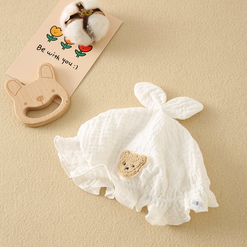 Zīdaiņu kokvilnas gāze romper ar garām piedurknēm, diagonāla aizdare, plāns vasaras modelis