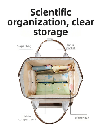 Τσάντα πάνες από νάιλον, μεγάλη χωρητικότητα, αστικός μινιμαλιστικός στυλ, αδιάβροχη και μονωμένη, διπλοί ιμάντες