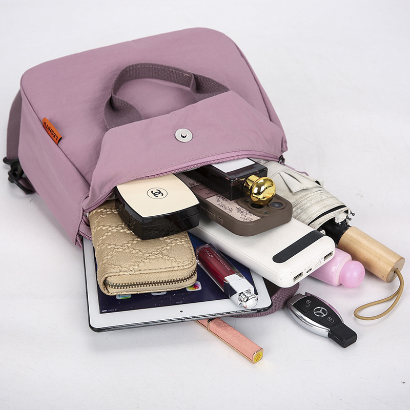 Mugursoma | Pilsētas minimālisma stils, Oxford audums, rāvējslēdzēja atvērums, slēpta kabata, iekšējā kabata