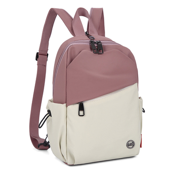 Unisex nailoninė konvertuojama rankinė per petį/krūtinę — gatvės stilius, užtrauktukas, vidinė užtrauktuku kišenė, išorinė kišenė su patch, minkšta konstrukcija, ruduo 2025