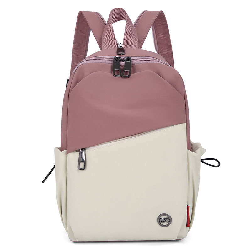 Unisex nailoninė konvertuojama rankinė per petį/krūtinę — gatvės stilius, užtrauktukas, vidinė užtrauktuku kišenė, išorinė kišenė su patch, minkšta konstrukcija, ruduo 2025