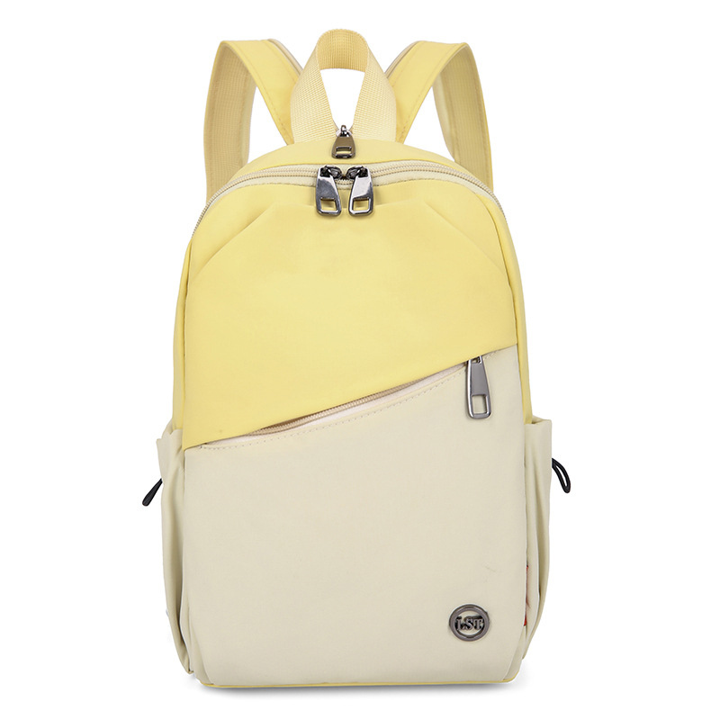 Unisex nailoninė konvertuojama rankinė per petį/krūtinę — gatvės stilius, užtrauktukas, vidinė užtrauktuku kišenė, išorinė kišenė su patch, minkšta konstrukcija, ruduo 2025