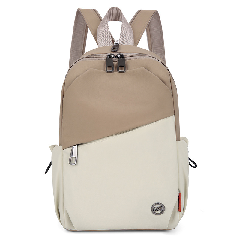 Unisex nailoninė konvertuojama rankinė per petį/krūtinę — gatvės stilius, užtrauktukas, vidinė užtrauktuku kišenė, išorinė kišenė su patch, minkšta konstrukcija, ruduo 2025