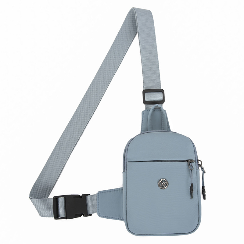 Γυναικεία νάιλον τσάντα χιαστί με κυλινδρικό σχήμα, XT-017, κλείσιμο με κορδόνι, εσωτερική θήκη για κινητό