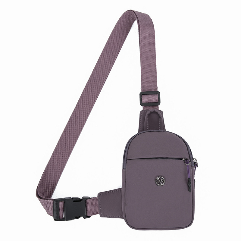 Γυναικεία νάιλον τσάντα χιαστί με κυλινδρικό σχήμα, XT-017, κλείσιμο με κορδόνι, εσωτερική θήκη για κινητό