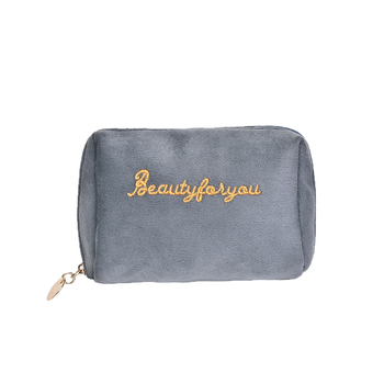 Μίνι φορητή τσάντα μακιγιάζ για διορθωτικό κραγιόν με αποθήκευση κλειδιών και τηλεφώνου, βελούδινο εξωτερικό, εσωτερικό από βαμβάκι, άνοιξη 2025
