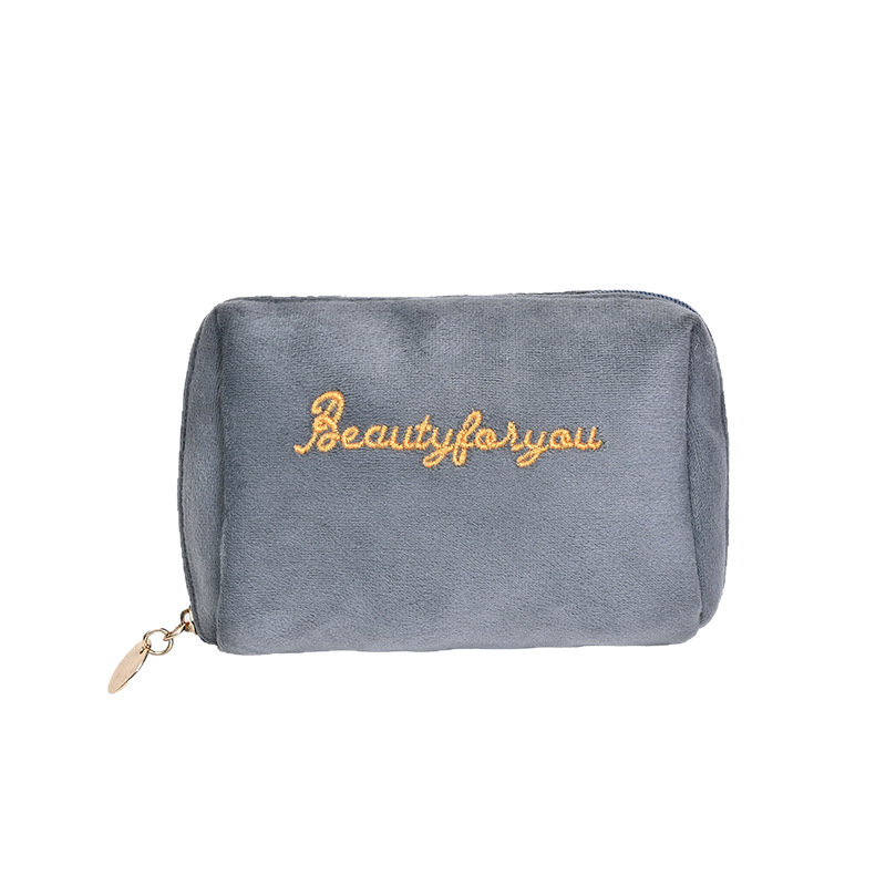 Mini portatīvā lūpu krāsas koriģējošā kosmētikas soma ar atvilktni atslēgām un telefonu uzglabāšanai, samta āriene, kokvilnas odere, 2025. gada pavasaris