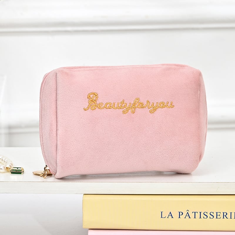 Mini portatīvā lūpu krāsas koriģējošā kosmētikas soma ar atvilktni atslēgām un telefonu uzglabāšanai, samta āriene, kokvilnas odere, 2025. gada pavasaris