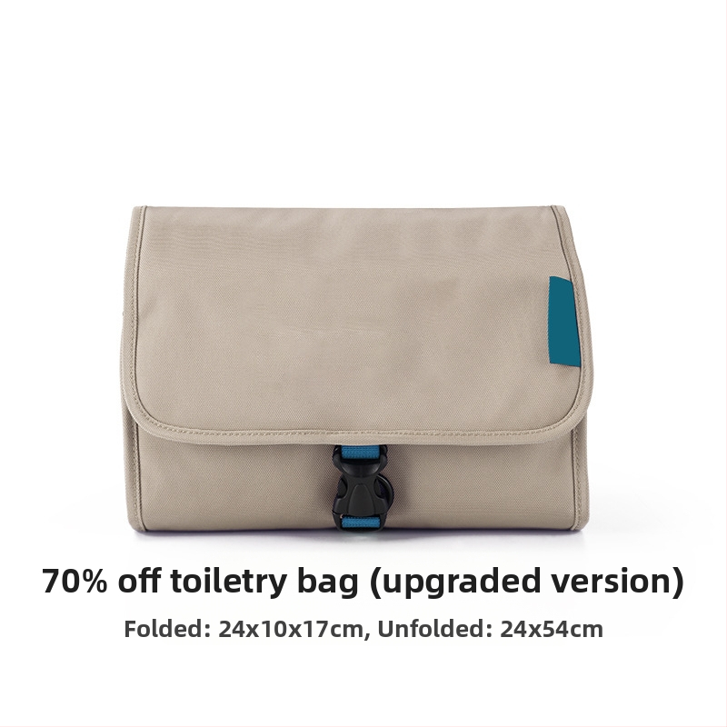 Pārvietojama kosmētikas un higiēnas preču uzglabāšanas soma ar mitro–sausas atdalīšanu un pakarināšanas āķi ceļojumiem, liela jauda – Poliesteris, Daudzfunkcionāla, Ceļošanai