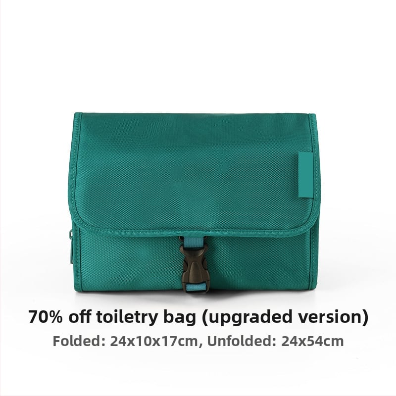 Pārvietojama kosmētikas un higiēnas preču uzglabāšanas soma ar mitro–sausas atdalīšanu un pakarināšanas āķi ceļojumiem, liela jauda – Poliesteris, Daudzfunkcionāla, Ceļošanai