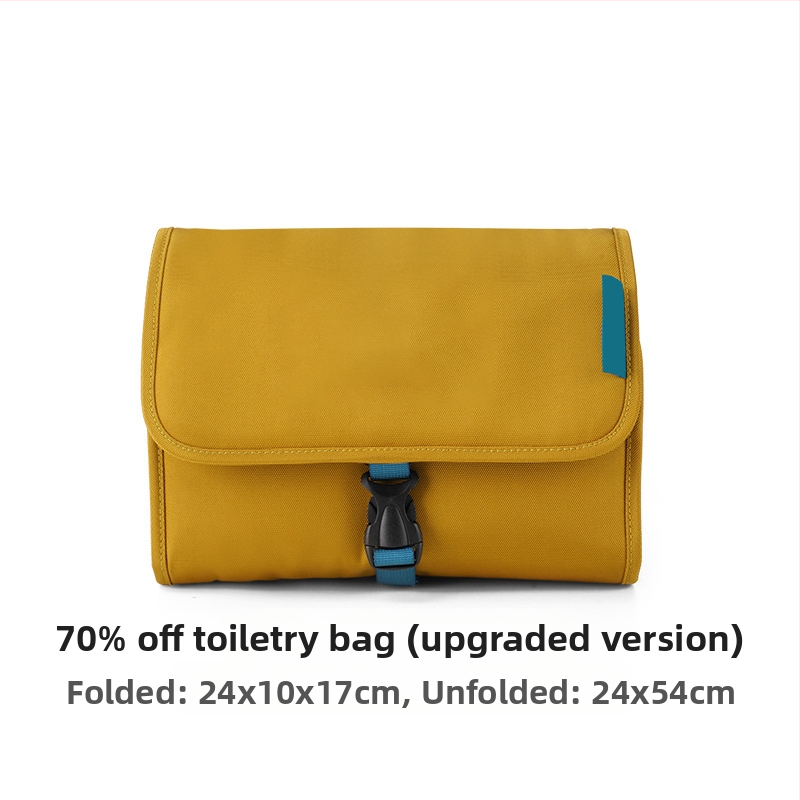 Pārvietojama kosmētikas un higiēnas preču uzglabāšanas soma ar mitro–sausas atdalīšanu un pakarināšanas āķi ceļojumiem, liela jauda – Poliesteris, Daudzfunkcionāla, Ceļošanai