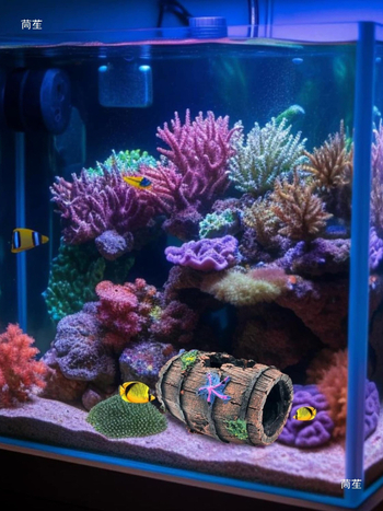 Διακόσμηση ενυδρείου: καταφύγιο-σπήλαιο, κενή δομή για ψάρια και γαρίδες