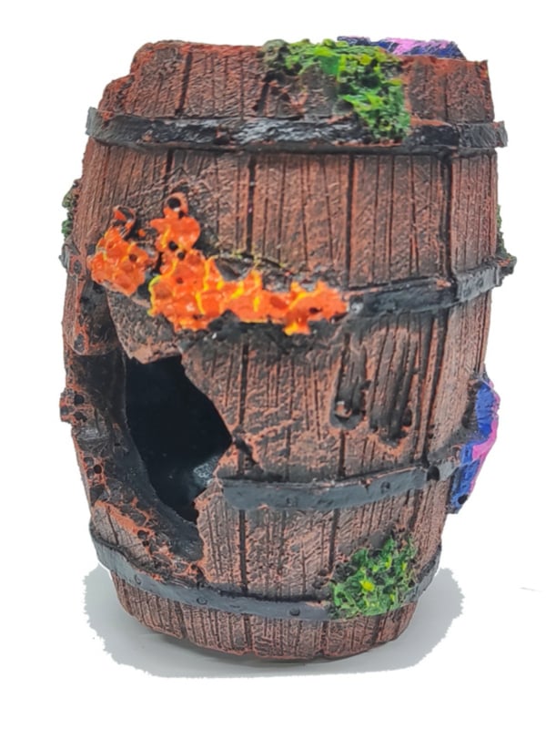 Akvārija dekors: slēptuve ala, tukša konstrukcija zivīm un garnelēm