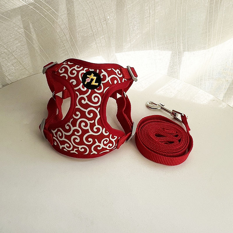 Θωρακική-πλάτης θήκη για μικρά σκυλιά και γάτες – ιαπωνικού στυλ karakusa με μοτίβο sakura – Υλικό: Άλλο