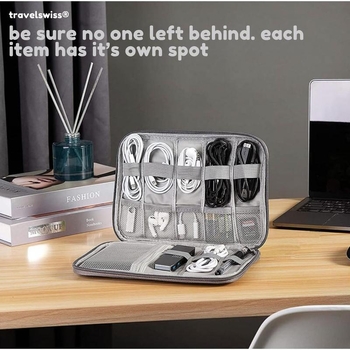 Τσάντα Ταξιδιού με Διπλό Διαμέρισμα για Ηλεκτρονικά, Υλικό PU, Κατάλληλη για Ταξίδια Αναψυχής, Κωδικός Προϊόντος zk1731345407672095719