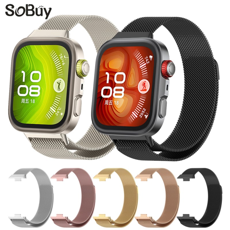 Milanesas metāla siksna Huawei Watch Fit3/4/4Pro ar magnētisku aizdari