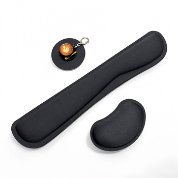 Μικρή επιφάνεια ανάπαυσης καρπού με βάση μνήμης αφρού και καουτσούκ, μηχανική κατεργασία, εκτύπωση λογότυπου