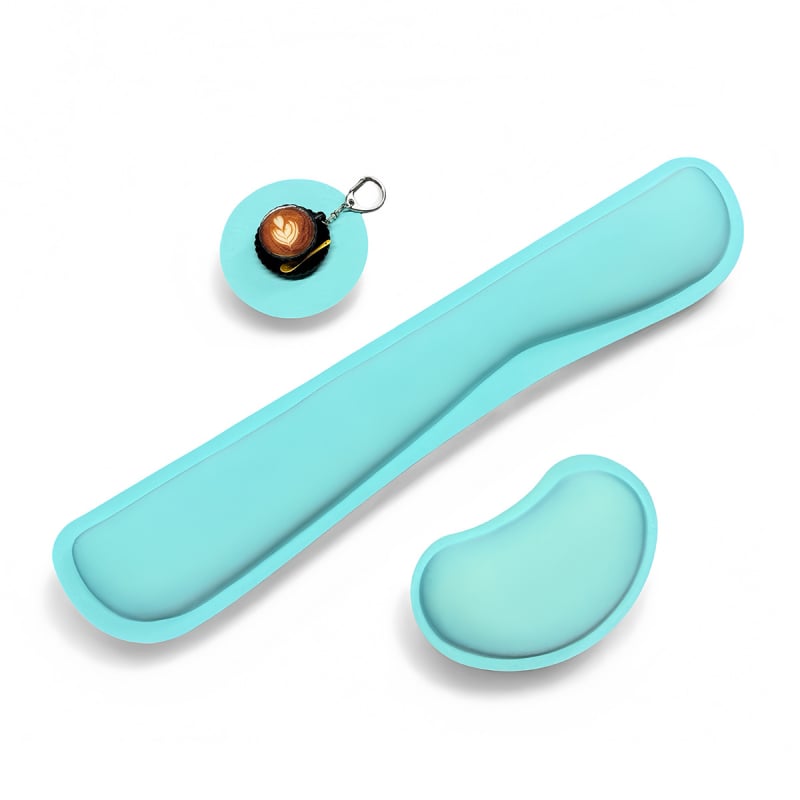 Mazs rokas atbalsts ar atmiņas putu un gumijas pamatu, mehāniskā apstrāde, logotipa druka