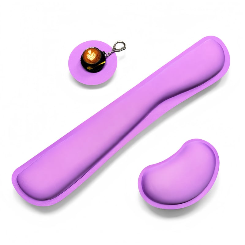 Mazs rokas atbalsts ar atmiņas putu un gumijas pamatu, mehāniskā apstrāde, logotipa druka