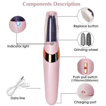 USB τρίφτης ποδιών – επαγγελματικό ηλεκτρικό εργαλείο περιποίησης ποδιών