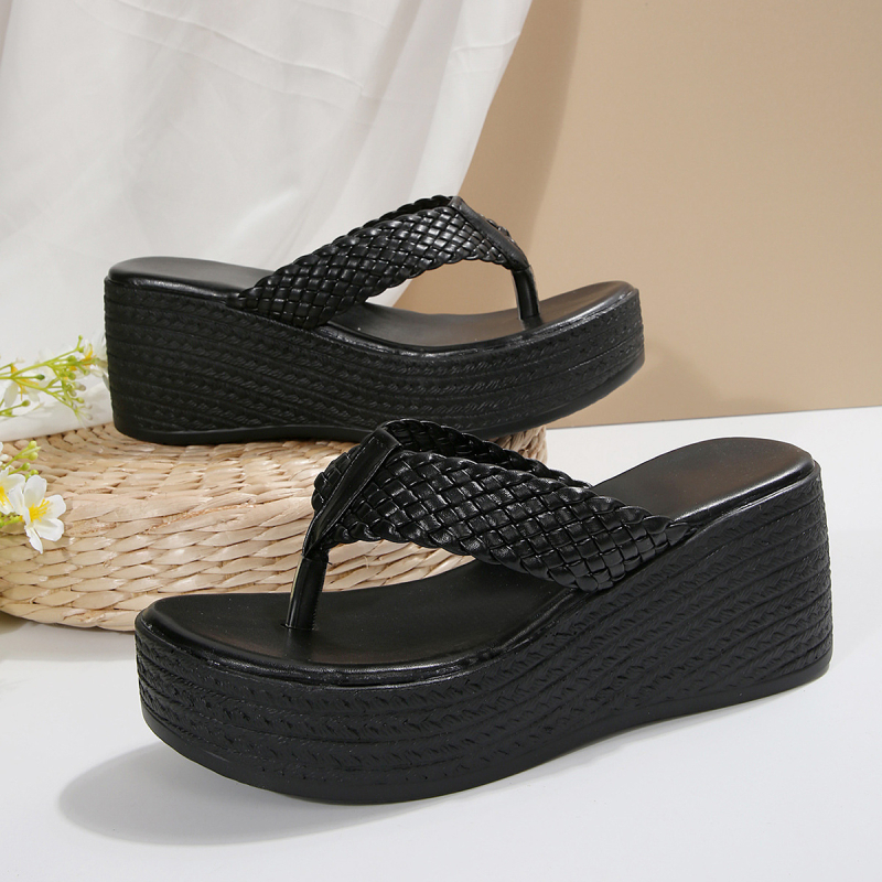 Женски сандали с една презрамка, синтетична горна част, кръгла нос, PU подметка, слип-он, ежедневни, есен 2025