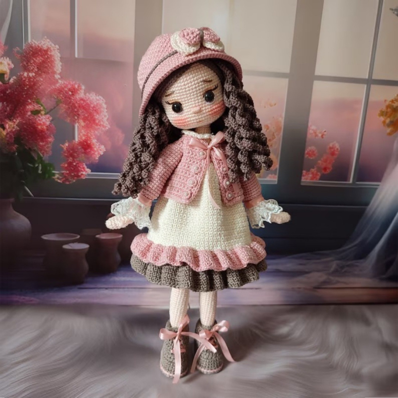 Rokdarbu adīšanas vilnas komplekts lellēm un dzīvniekiem — maisījuma vilna, vilnas skeins (skein), riņķveida vērpšana, Zhejiang