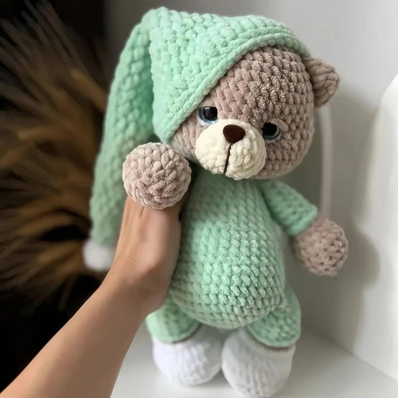 Rokdarbu adīšanas vilnas komplekts lellēm un dzīvniekiem — maisījuma vilna, vilnas skeins (skein), riņķveida vērpšana, Zhejiang