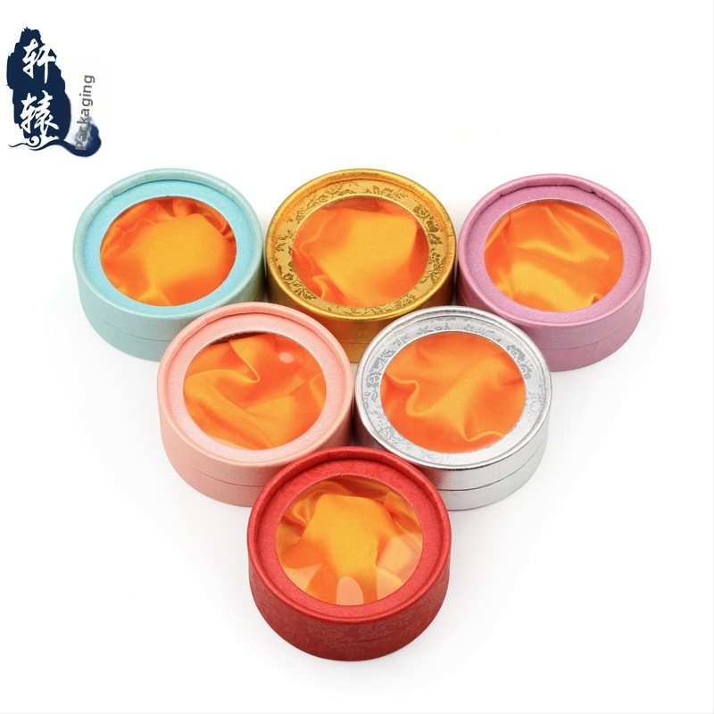 Кутия за бижута с кръгло прозорче на капака, 001 спецификация, хартия/картон