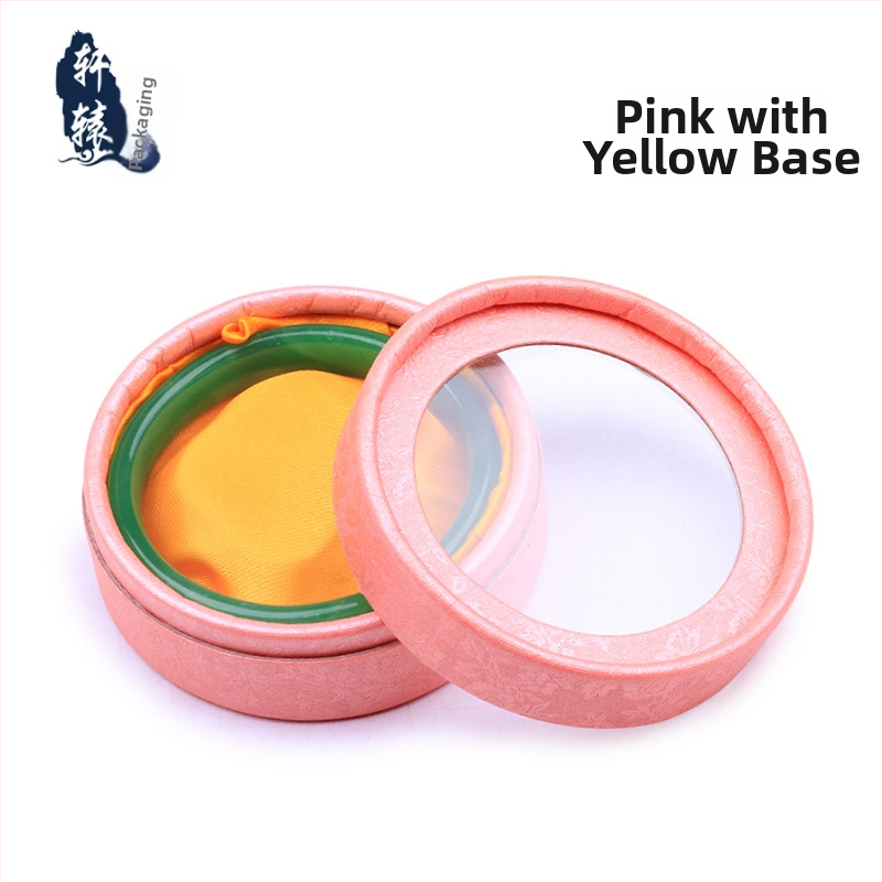 Kutija za nakit s kružnim prozorom na poklopcu, 001 specifikacija, papir/karton materijal