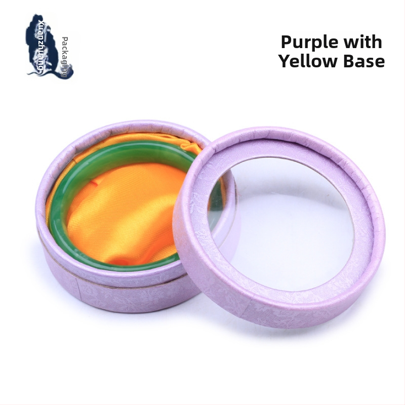 Kutija za nakit s kružnim prozorom na poklopcu, 001 specifikacija, papir/karton materijal