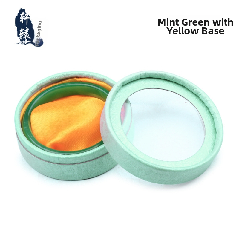 Kutija za nakit s kružnim prozorom na poklopcu, 001 specifikacija, papir/karton materijal