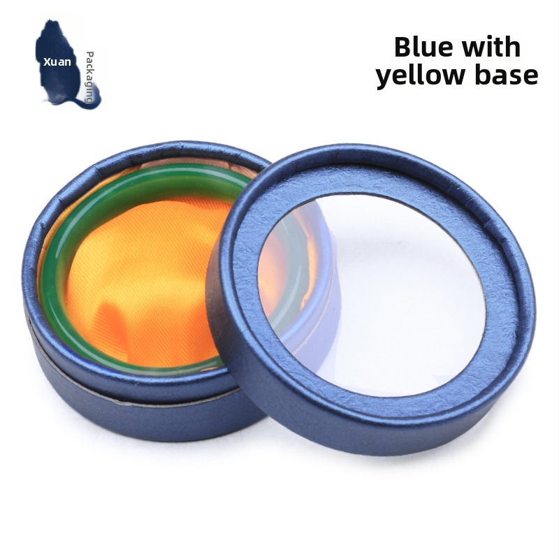 Kutija za nakit s kružnim prozorom na poklopcu, 001 specifikacija, papir/karton materijal