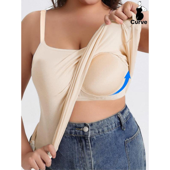 Sievietēm plāns pieguļošs tank top ar kokvilnas-linā audumu, Vinylon šķiedra, logotipa raksts, vasara 2023