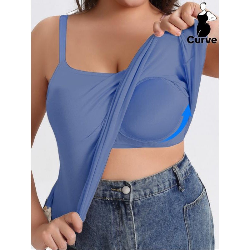 Sievietēm plāns pieguļošs tank top ar kokvilnas-linā audumu, Vinylon šķiedra, logotipa raksts, vasara 2023