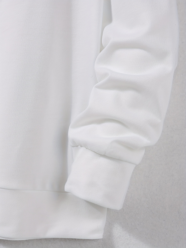 Ανδρικό φούτερ με κουκούλα, κορεατικού στυλ (Κυκλικός λαιμός, 96% πολυεστέρας, μεσαίο πάχος)